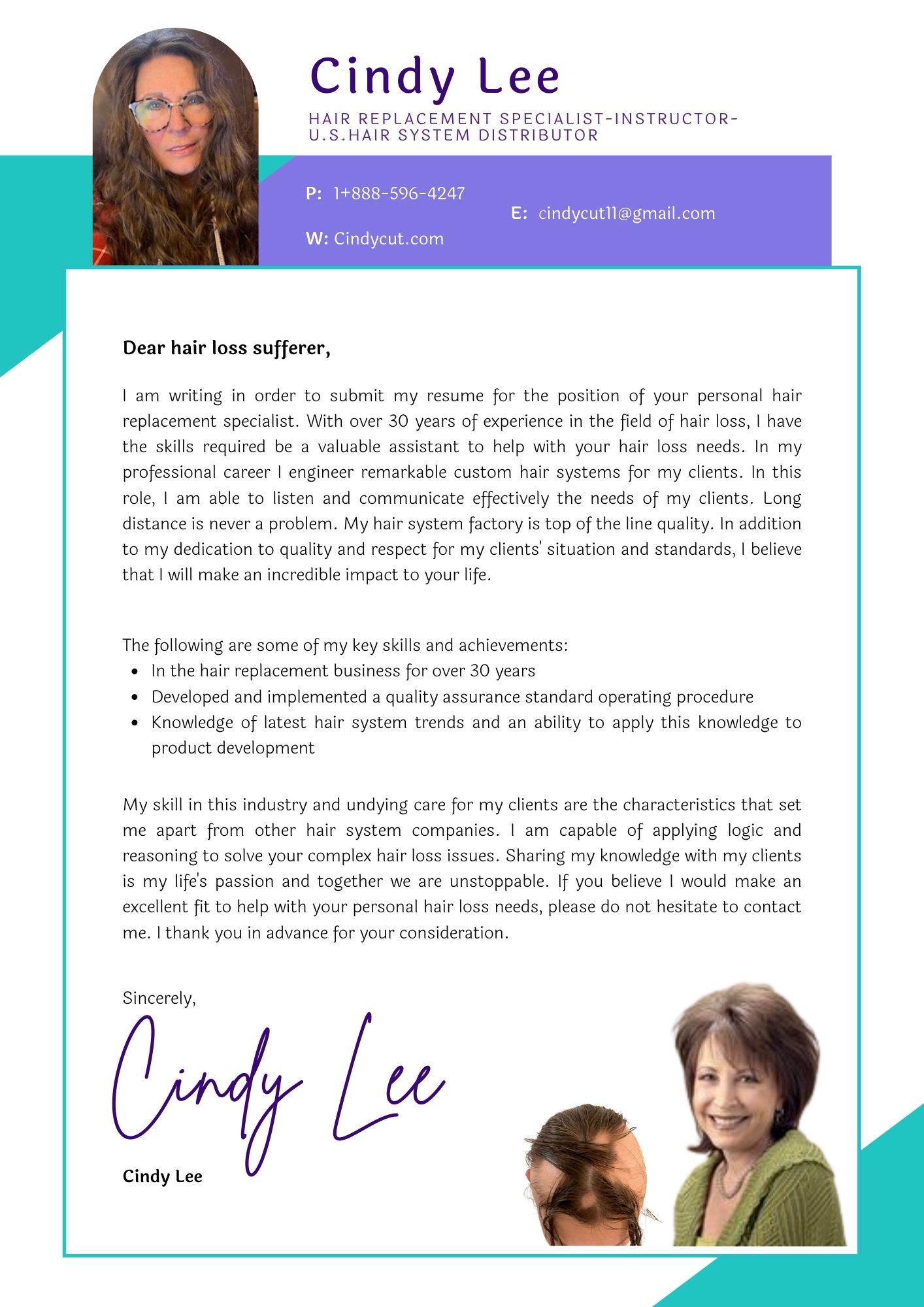 Cindy Lee's Resume'